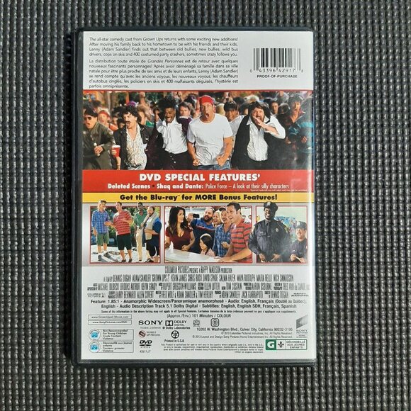 Grown Ups 2 (DVD, 2013, Canadian) - Picture 3 of 3